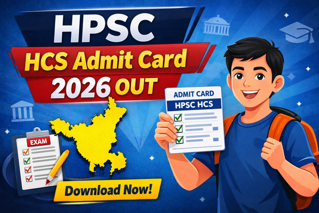 HPSC HCS Pre Admit Card 2026