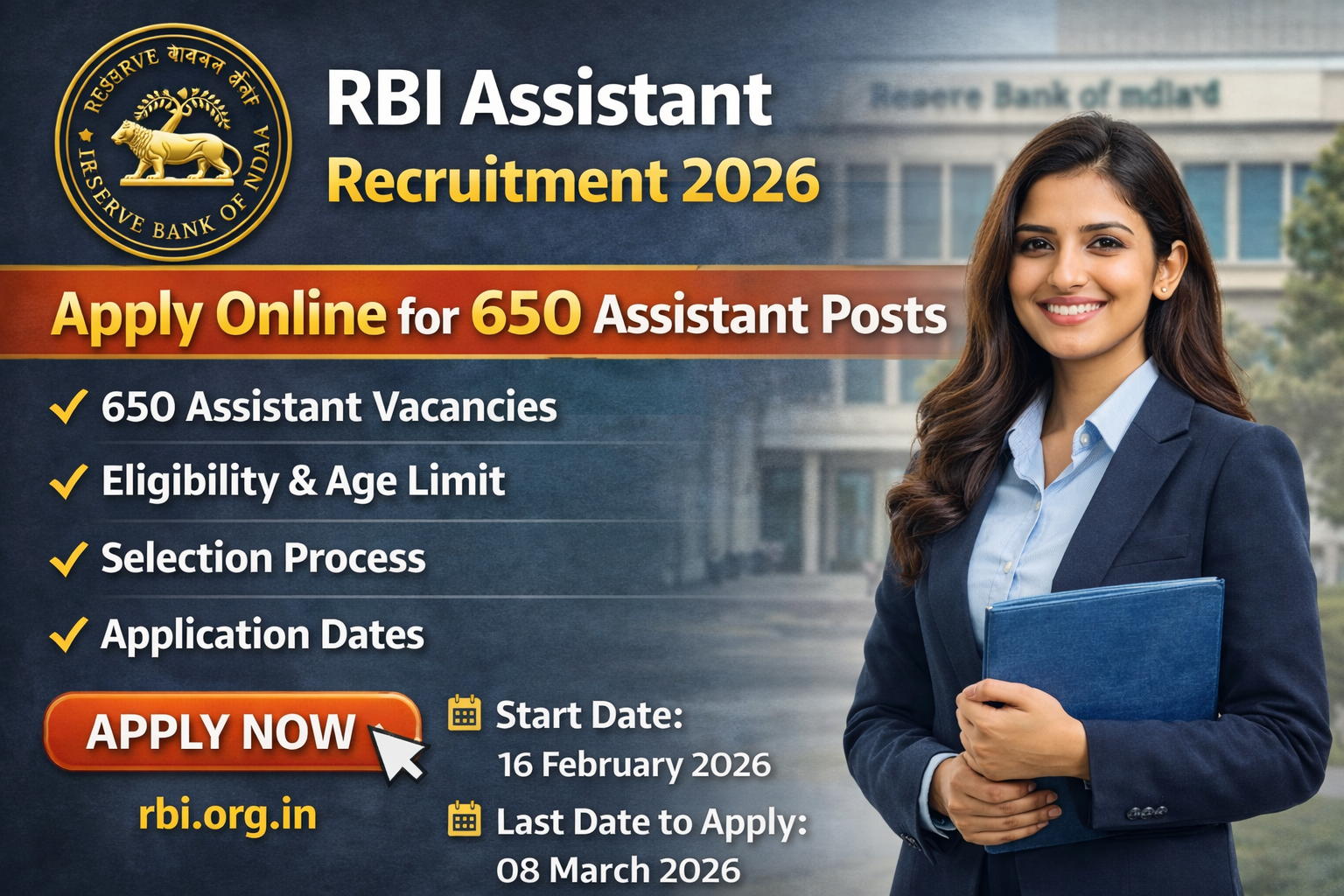 RBI Assistant Recruitment 2026