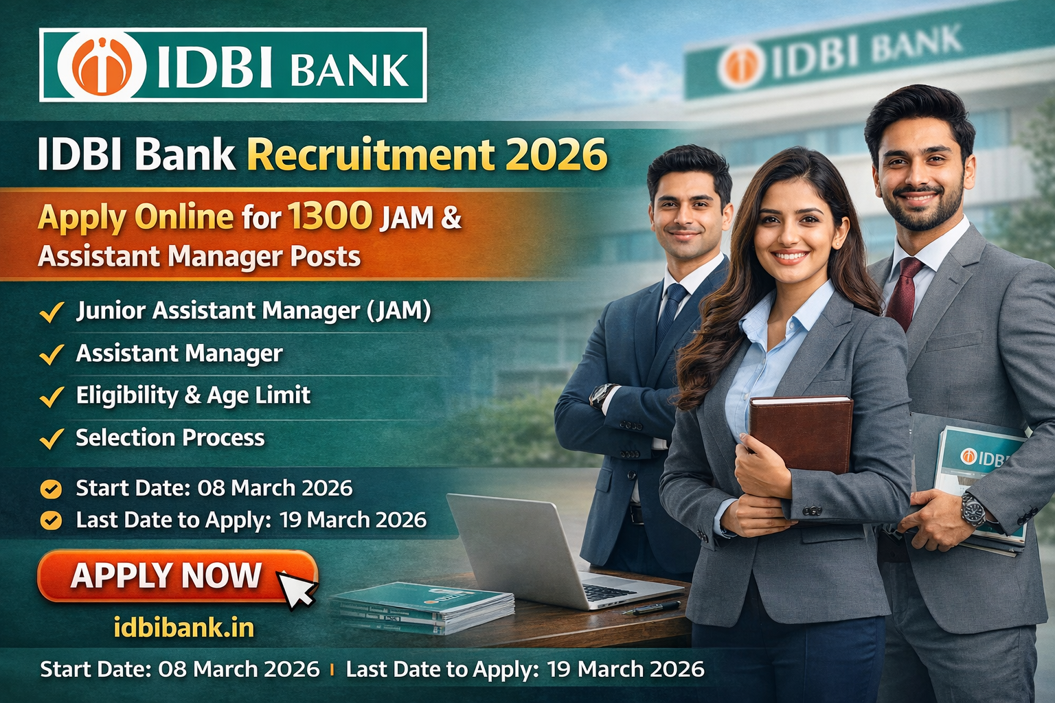 IDBI Bank Recruitment 2026