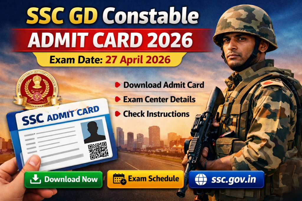 SSC GD Constable Admit Card 2026