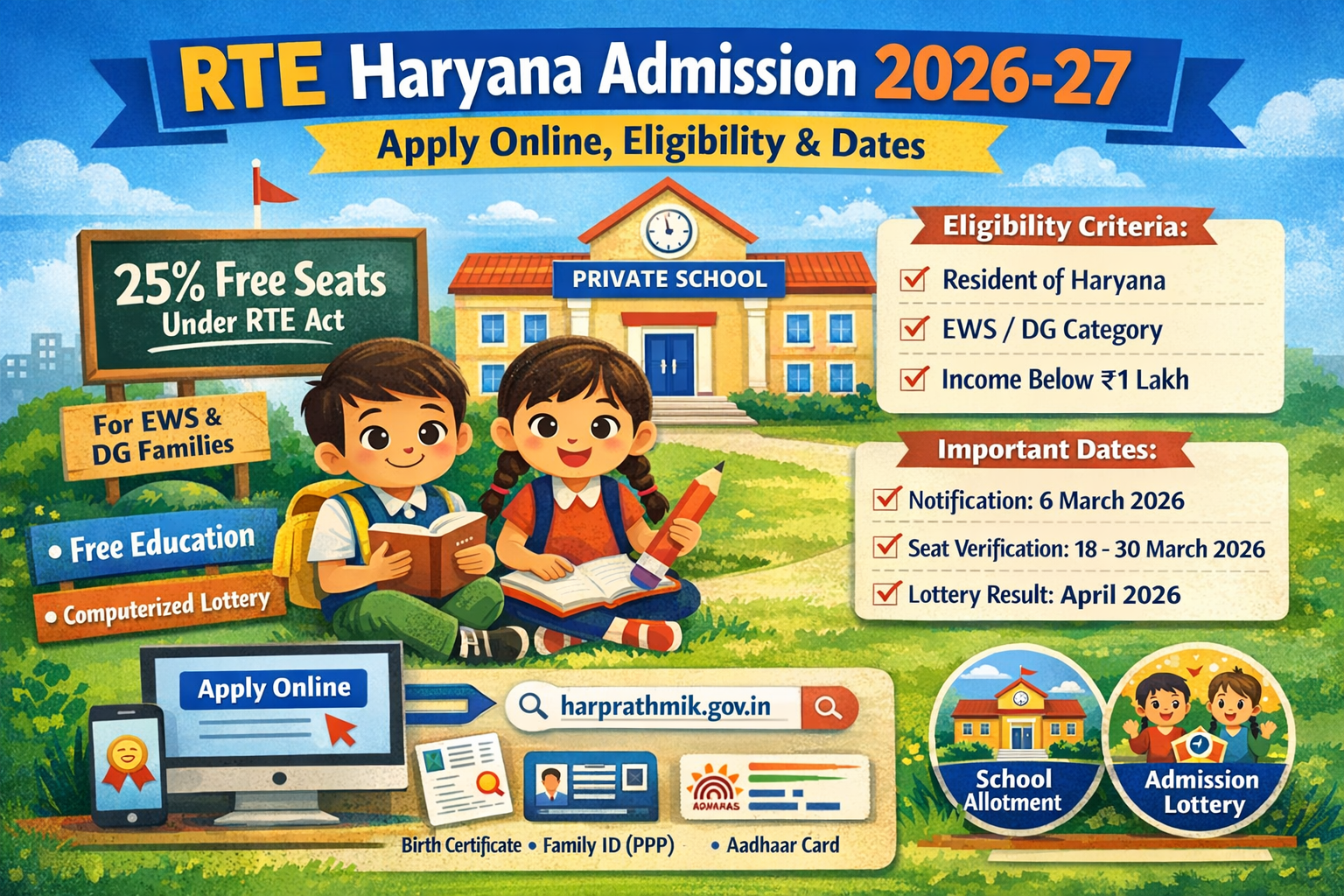 RTE Haryana Admission 2026